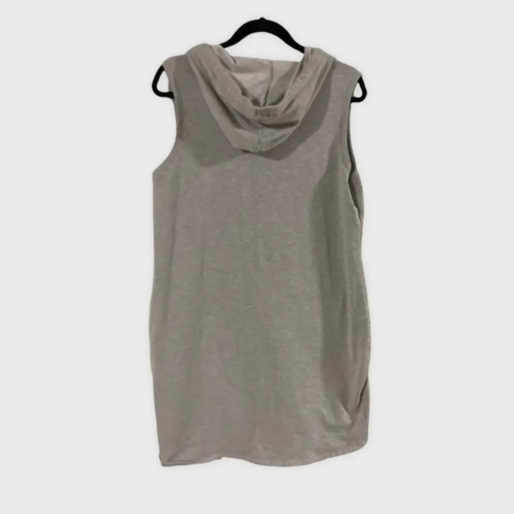 Gabrielle Union Gray Hooded Sweatshirt Dress Sz L